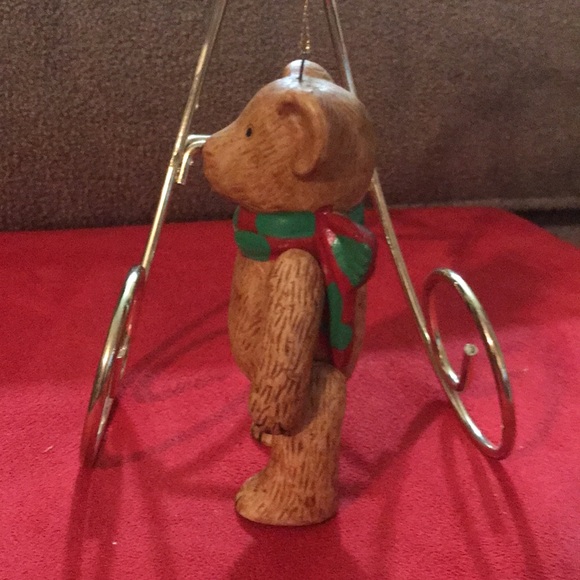 Vintage Anthropomorphic Bear with Scarf Ornament! - Picture 4 of 6